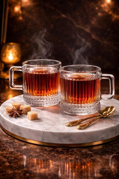 Maloria Elysia Kulplu Çay Bardağı | 200cc - 6'lı