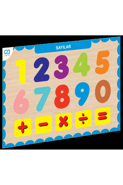 CA Games Caahs-3207 Wooden Numbers Find-Plug
