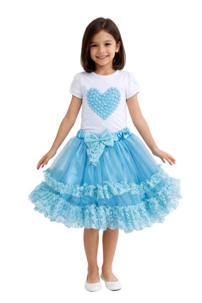 SEVİL GÖSTERİ & OKUL KIYAFETLERİ 23 April Show Outfit Girls' Skirt T-Shirt Se...