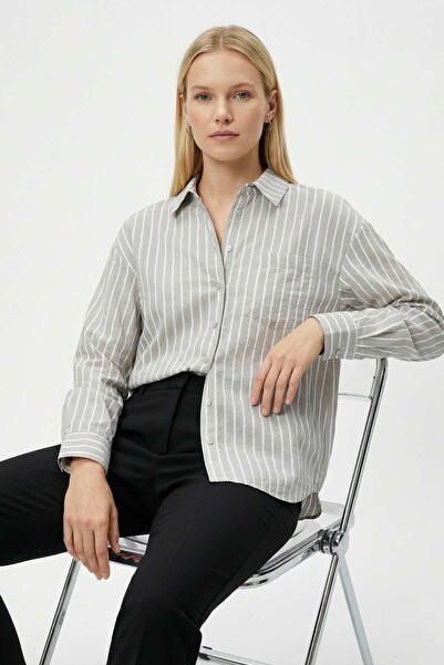 Rays 8005 Striped Shirt Water Green