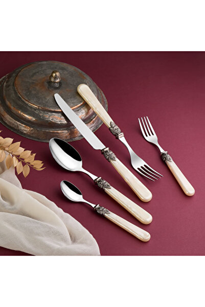 AROW Silver Fortuna Fork Spoon Knife Set