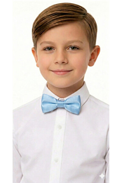 Sibel Günay Butik 10 قطع من ربطة العنق المطاطية باللون الأزرق للأطفال |   قاب...