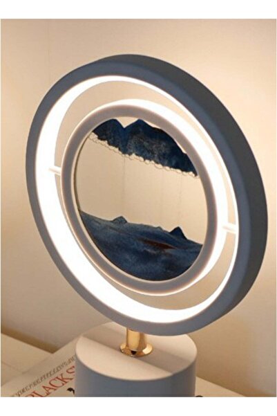 Generic مصباح رملي ثلاثي الأبعاد متحرك، إضاءة بثلاثة ألوان، وديكور يعمل بحركة...