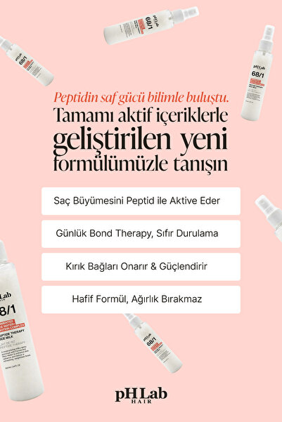Ph Lab PhLab Hair Peptid Terapisi Fermente Pirinç Suyu Protein Complex Saç Spreyi
