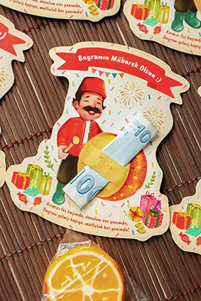 MSticker Bayram Tebrik Kartı 8 Adet Ramazan Bayramı Hediye Kartı Tebrik Kartı...