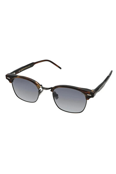 Quantum Unisex Brown Acetate Fleece Size Sunglasses 48 mm