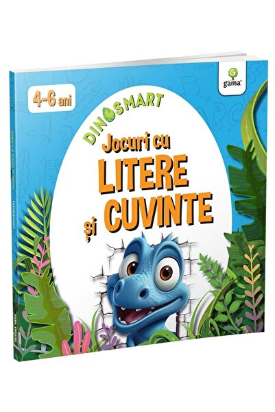 Tiki-Tan Carte educativa pentru copii, DinoSmart, Jocuri cu litere si cuvinte