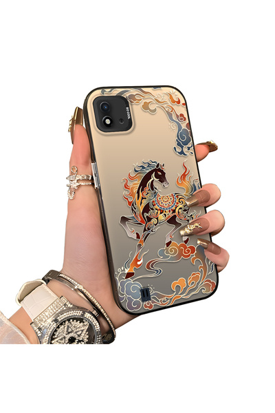 ucuc حافظة حماية للعدسات من السيليكون الصلب أكريليك درجة متوافقة مع Realme C2...