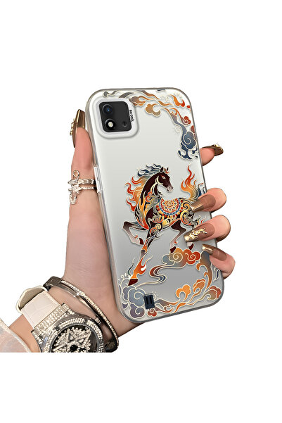 ucuc حافظة حماية للعدسات من السيليكون الصلب أكريليك درجة متوافقة مع Realme C2...