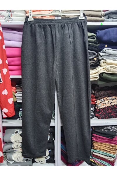 Butik Jumbo Battal yünlü kumaş pantolon