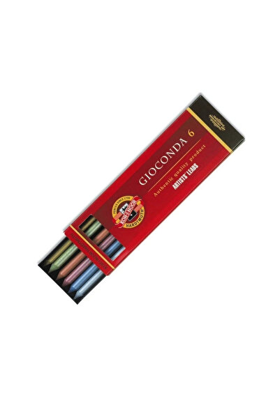 Koh-i Noor Gioconda 4380 Portmin Kalem Ucu 5.6mm 6lı Metalik Çizim Tonlar