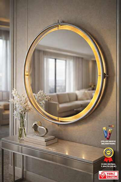 MetaQuartz Aksesuar Dual Mirror Exclusive Kablosuz LED'Lİ Ayna 50x50 - 60x60 ...