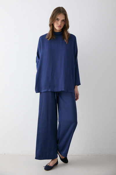 Melike Tatar Σατέν Σετ Τουνίκ 32-3813