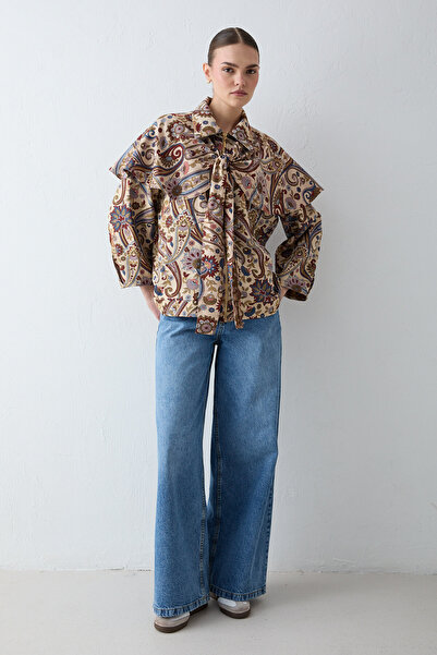 Melike Tatar Шапка с жакардов шал 32-2721