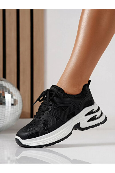 Zaira Women's black sneakers made of eco- Leather Amber #24525 - 40