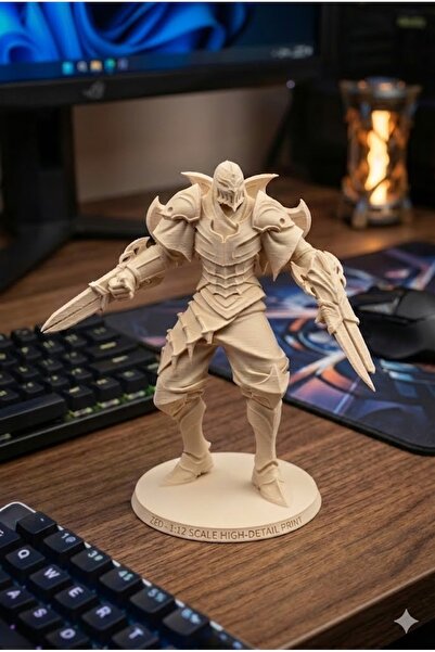 Cosmo Design Zed 3D Baskı Figür | Profesyonel Model Boyama Kiti Uyumlu | Kole...