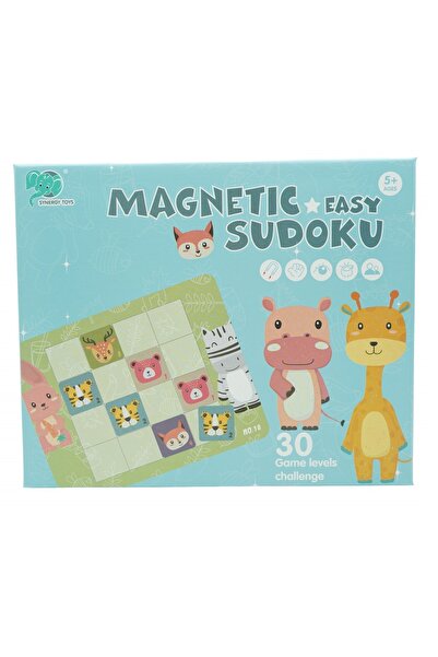 Avaleea Joc educativ Sudoku cu tablita magnetica si cartonase cu animale, 32 ...