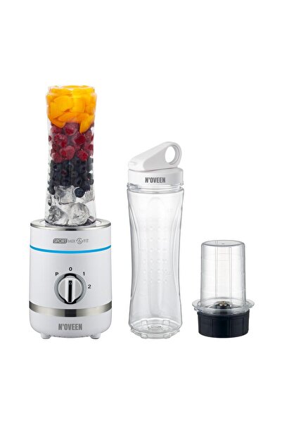 Noveen Personal Blender Sport Mix & Fit SB1100 X-LINE 300W, 2x0.6L, White