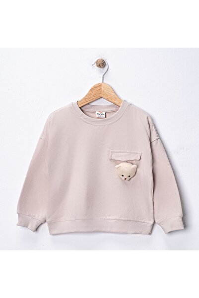 Wow colors oyuncak ayıcıklı cep kapaklı çocuk sweat