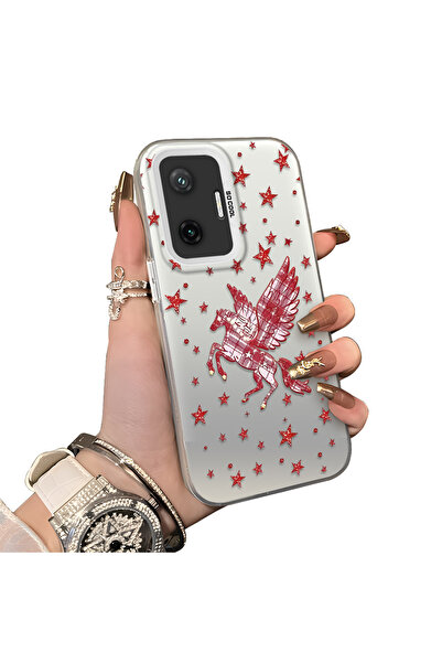 ucuc حافظة حماية للعدسات من السيليكون الصلب أكريليك متوافقة مع Poco F7 star م...