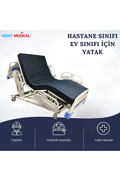 HEDEF MEDİKAL 4 Motorlu Hasta Karyolasi Full Abs Asansörlü