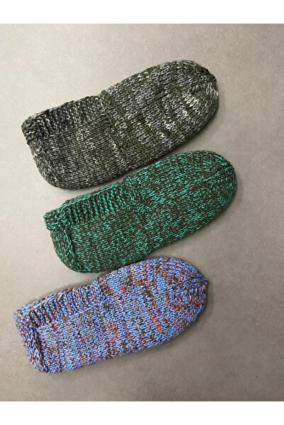 MESKSTORE 3 ÇİFT El Örgüsü Patik 44-45