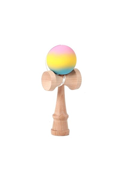 Avaleea Jucarie Interactiva Kendama, din Lemn, 18 cm, Joc de Indemanare pentr...