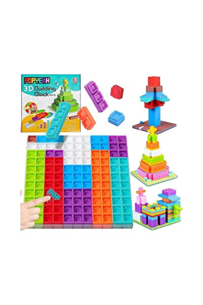 Avaleea Joc de construit blocuri din silicon 120 de piese