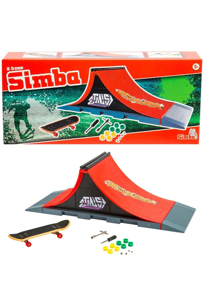 Simba 103304654 Finger Skateboard Ramp Ultimateramp 27X10X9Cm Skateboard 8 Sp...