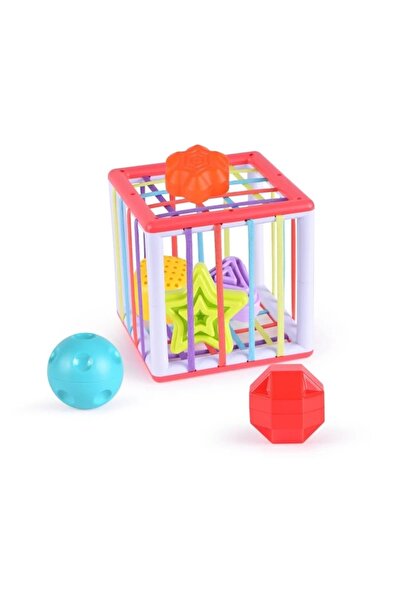 Noriel Jucarie Minibo, Cub cu forme colorate, Jucarie de activitati pentru be...