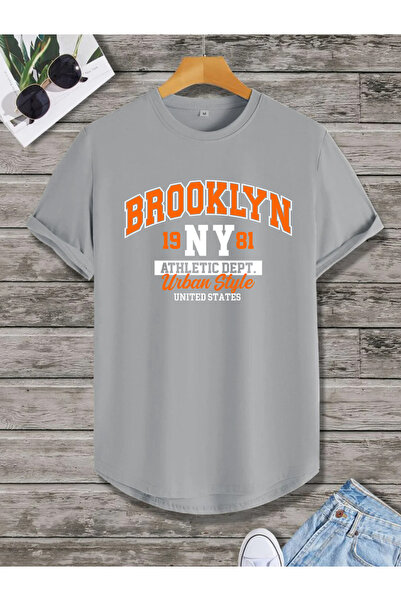 SUNFREE BROOKLYN με τύπωμα Οβάλ μπλουζάκι με κοντό μανίκι oversized Unisex