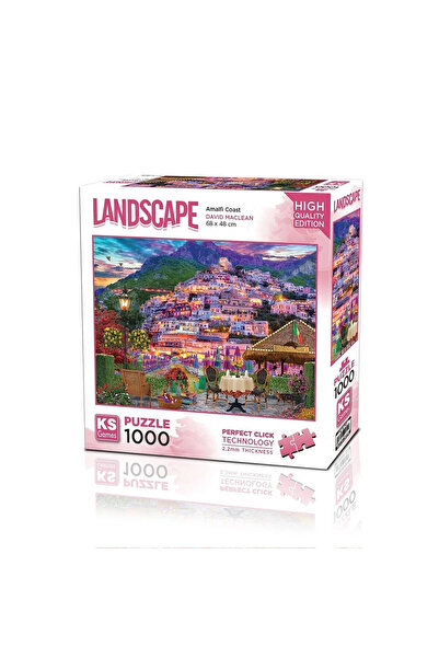Ks Puzzle لغز 20772 - ساحل أماليف - 1000 قطعة