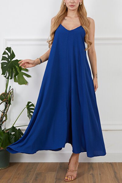 zenne قماش أيروبين حمالات قابلة للتعديل قطعة فستان نيلي