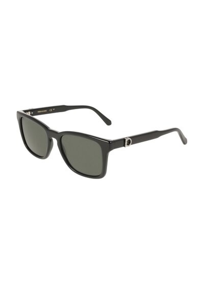 Salvatore Ferragamo Sf 2086se 001 55 unisex rectangle black bone sunglasses