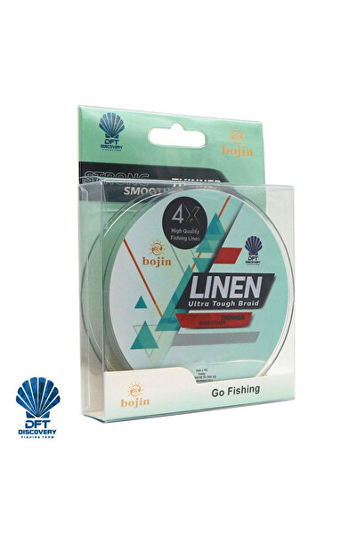 DFT خيط صيد من الكتان من بوجين 4X، 0.02 مم، 150 متر، أخضر