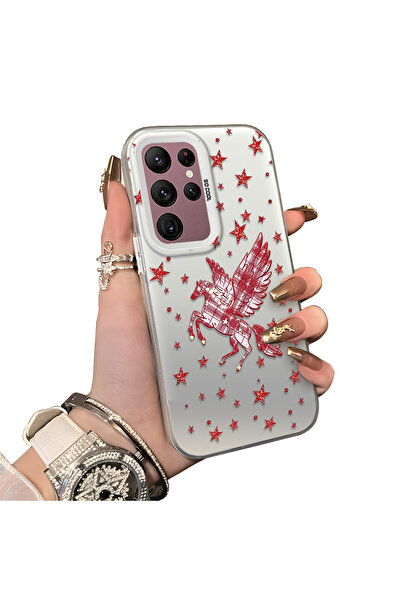 ucuc حافظة حماية للعدسات من السيليكون الصلب أكريليك درجة متوافقة مع هاتف سامس...