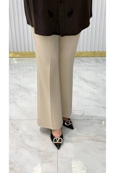 YARIŞ Pantaloni din stofă cu picioare spaniole