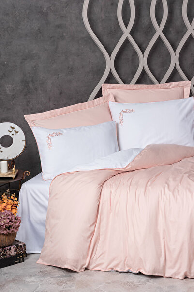 Cotton Box Set cuvertură dublă din satin Elite Melinda Pink