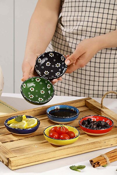 EvaniLife 6lı Sunumluk Mini Kase Kahvaltılık Şekerlik Reçellik Sosluk Çerezli...