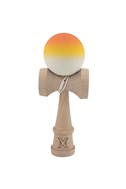 Avaleea Kendama X Originala, Profesionala, din Lemn, Rubber Grip, 18 cm, Grad...