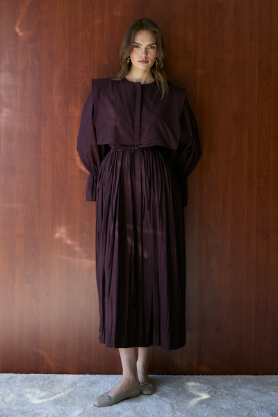 Melike Tatar Poplin Elbise 32-2621