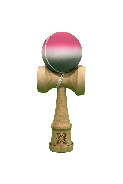 Avaleea Jucarie Interactiva Kendama X Profesionala, din Lemn cu Bila Cauciuca...