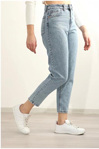 DENİM İN SHE New Season Women's Snow Blue Boyfriend Jeans