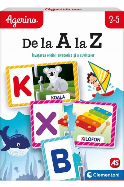 CLEMENTONI Clementoni educational game, Agerino Puzzle, from A to Z