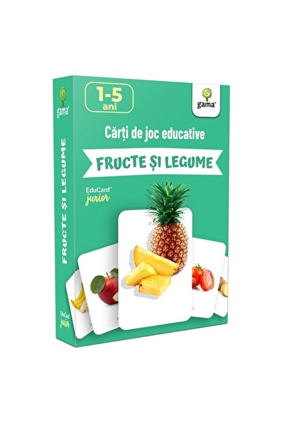 Tiki-Tan Carti de Joc educative pentru copii, Fructe si Legume, Editura Gama