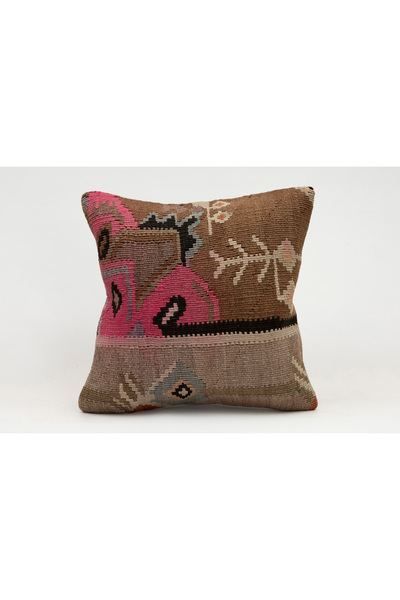 Kilim Whole Sale غطاء وسادة عتيق مصنوع يدويًا من الكليم والصوف مقاس 40x40 سم