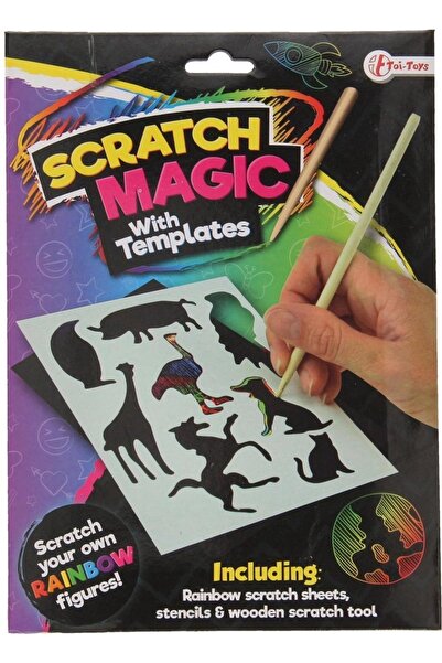 Toi-Toys Set creativ Carnetel razuibil Scratch Magic cu animale