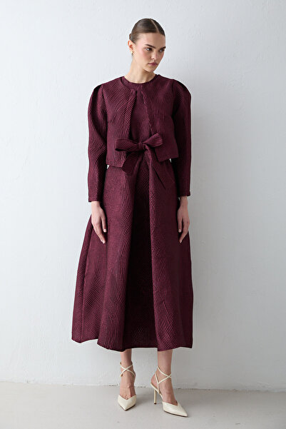 Melike Tatar Jakar Ceket Elbise Takım 32-3810