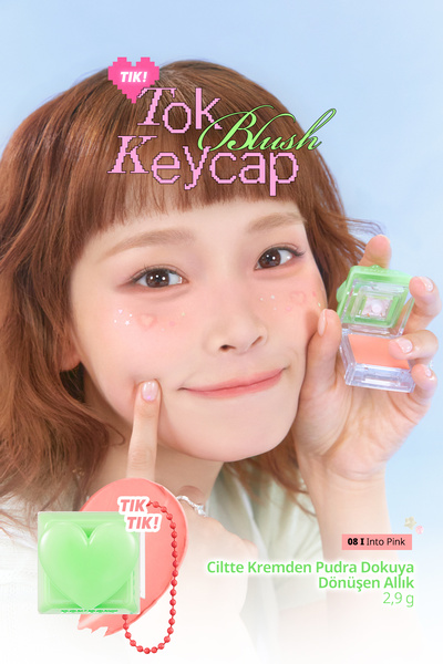PERIPERA Ciltte Kremden Pudra Dokuya Dönüşen Allık Tok Blush Keycap (08 Into ...