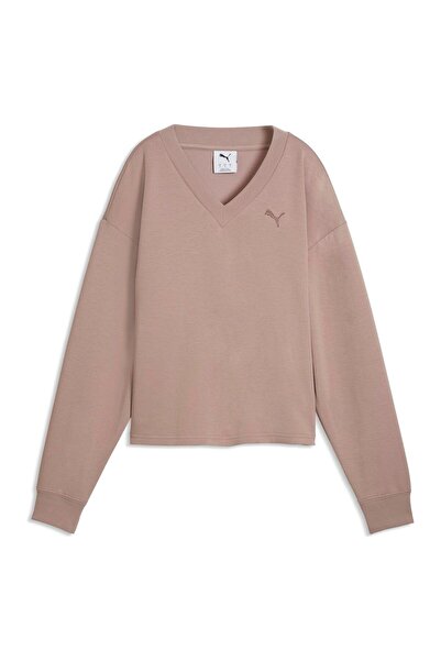 Puma Women's blouse ESS ELEVATED COMFORT V-NECK CREW DK - 69181688